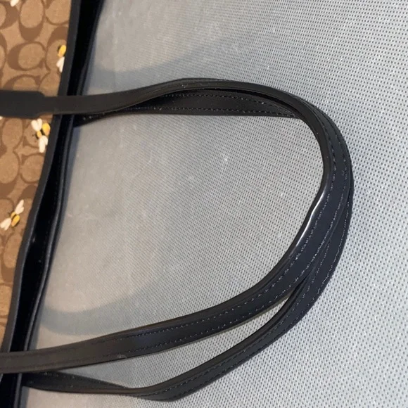 Coach City Tote Signature Logo Canvas Large Tote with Bee Print Like New - Picture 8 of 14